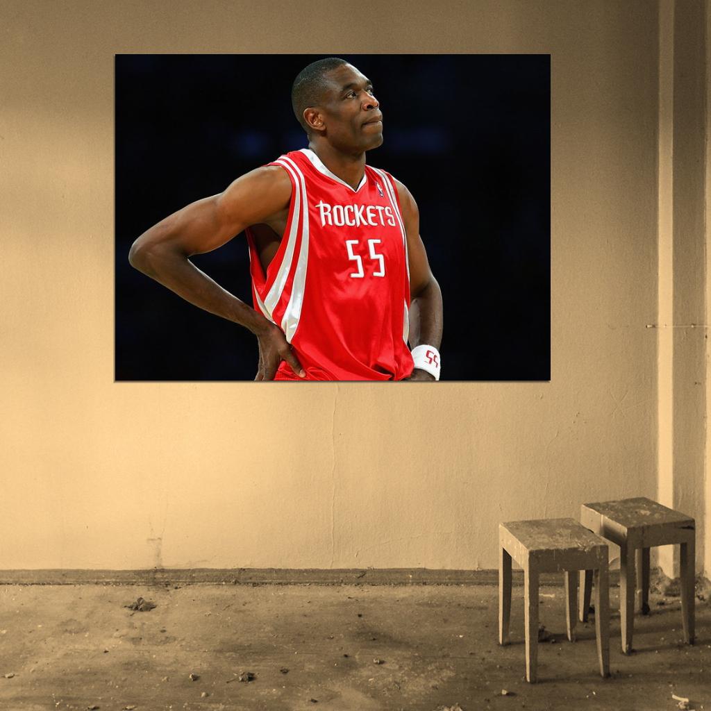 Dikembe Mutombo Basketball Sport Wall Art Print Poster