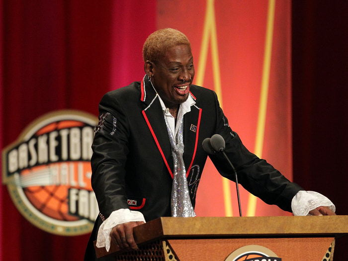 Dennis Rodman Hall of Fame Speech Basketball Sport Wall Art Print Poster