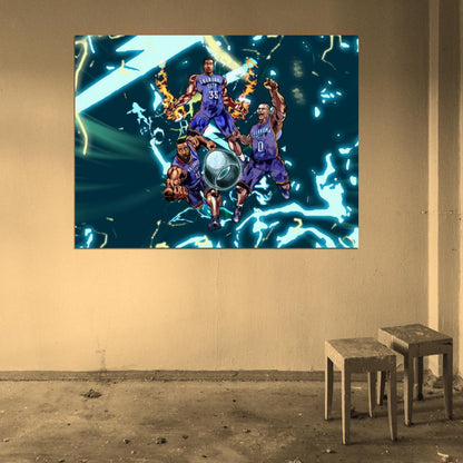 Art Westbrook Durant Basketball Sport Wall Art Print Poster