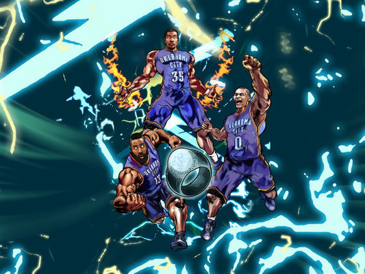 Art Westbrook Durant Basketball Sport Wall Art Print Poster