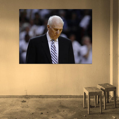 Gregg Popovich Coach Pop Basketball Sport Wall Art Print Poster