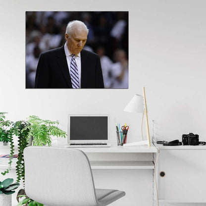 Gregg Popovich Coach Pop Basketball Sport Wall Art Print Poster