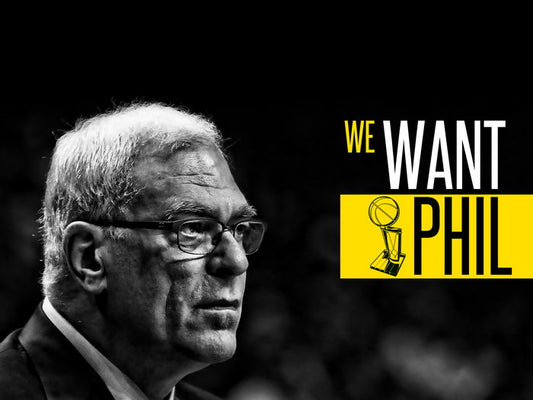 Phil Jackson Coach BW Basketball Sport Wall Art Print Poster