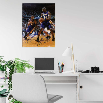 Shaquille O'Neal Los Angeles Signature Basketball Sport Wall Art Print Poster