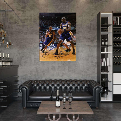 Shaquille O'Neal Los Angeles Signature Basketball Sport Wall Art Print Poster