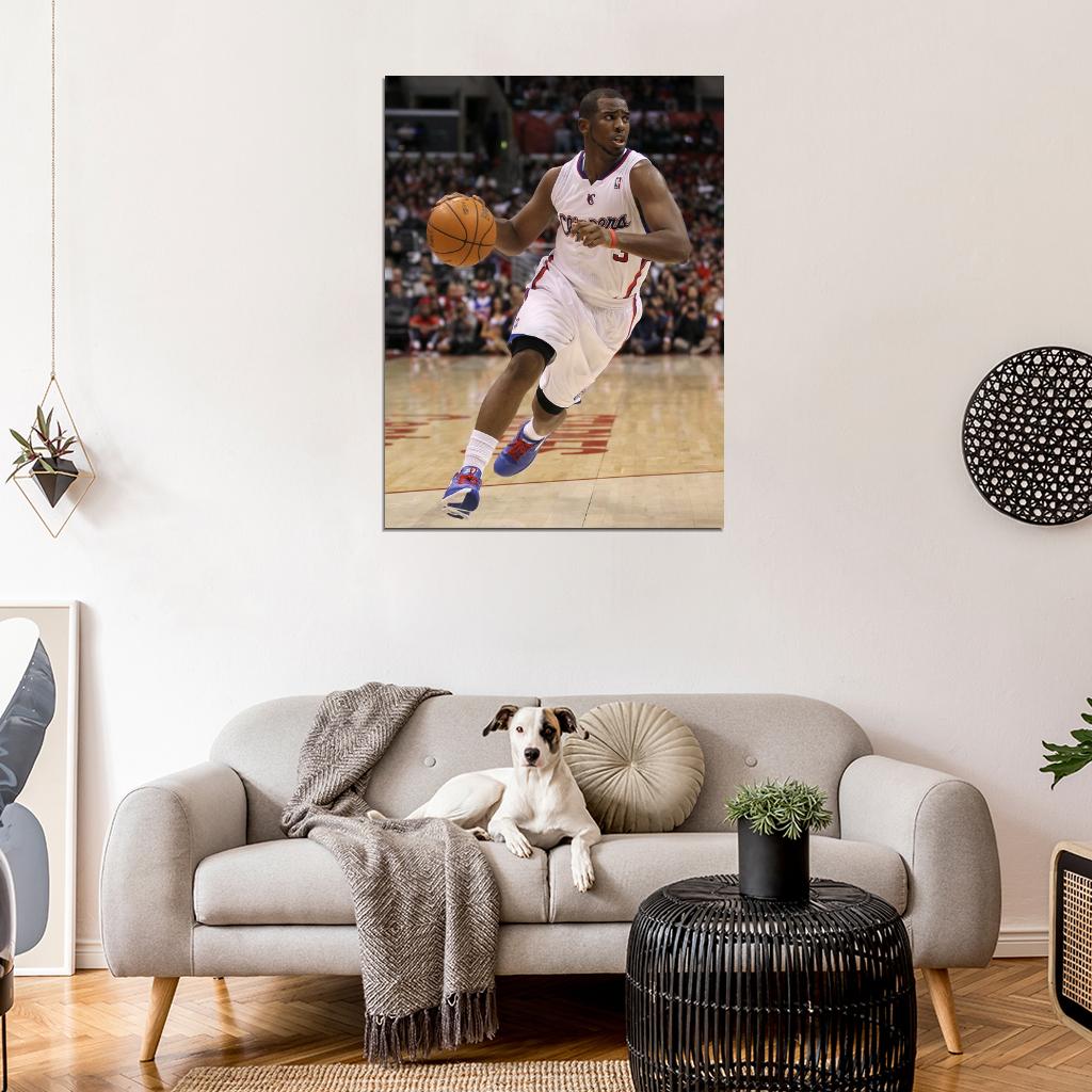 Chris Paul Dribbling Los Angeles Basketball Sport Wall Art Print Poster