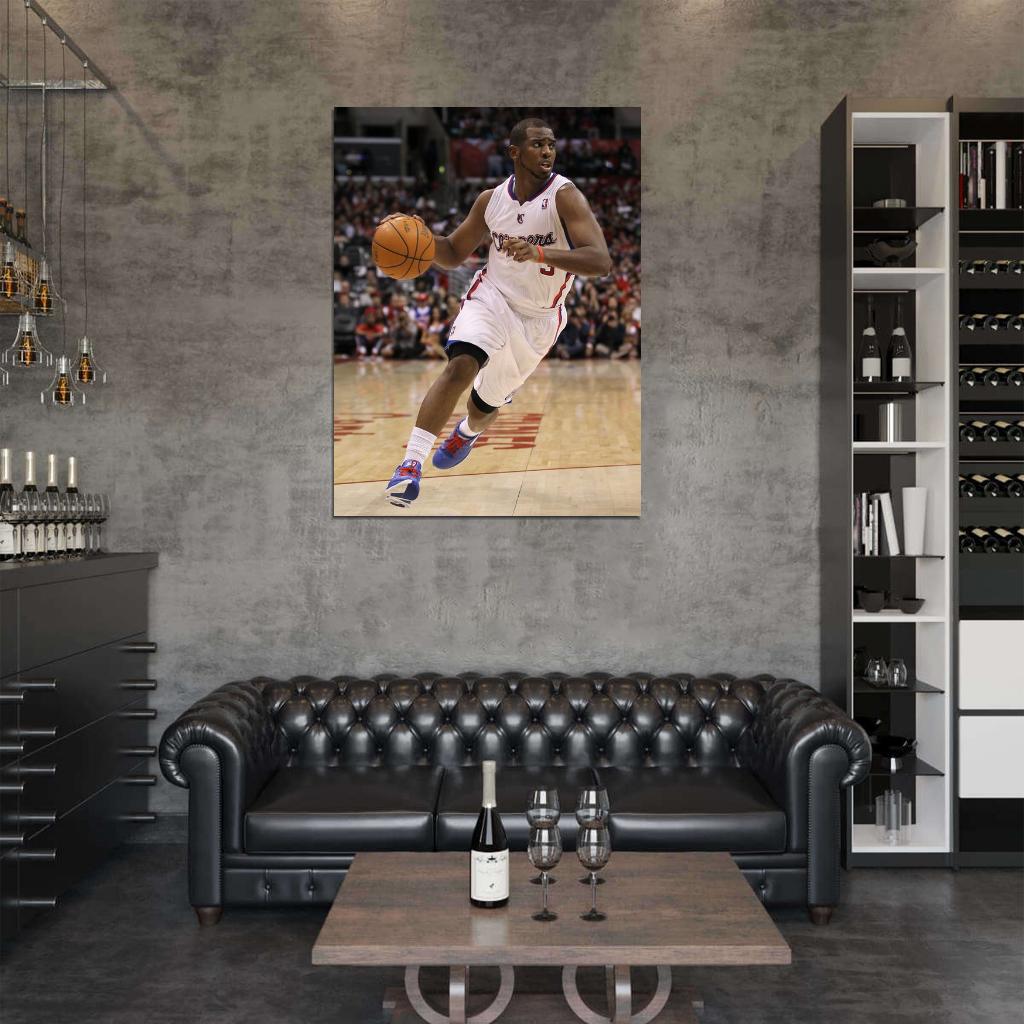 Chris Paul Dribbling Los Angeles Basketball Sport Wall Art Print Poster