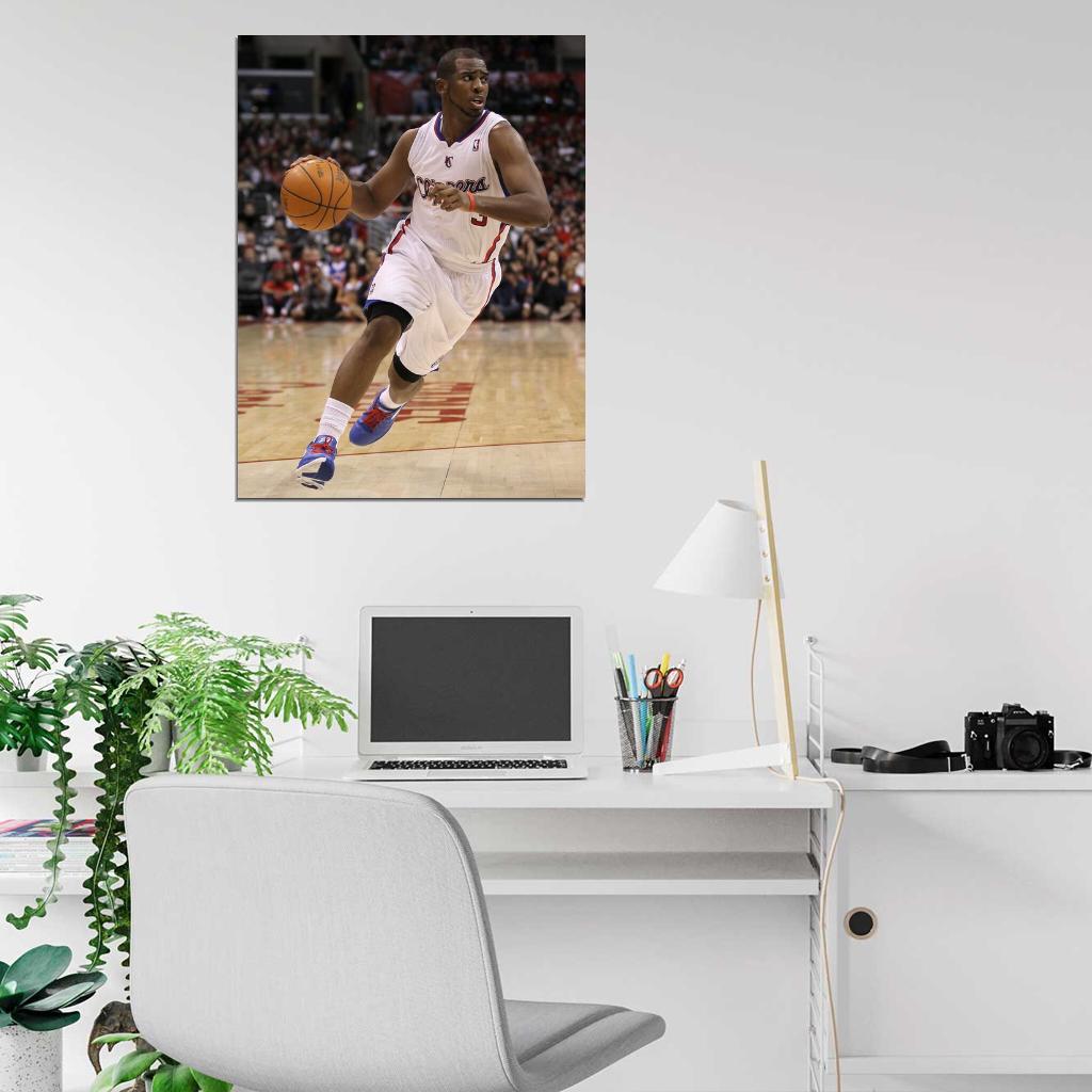 Chris Paul Dribbling Los Angeles Basketball Sport Wall Art Print Poster