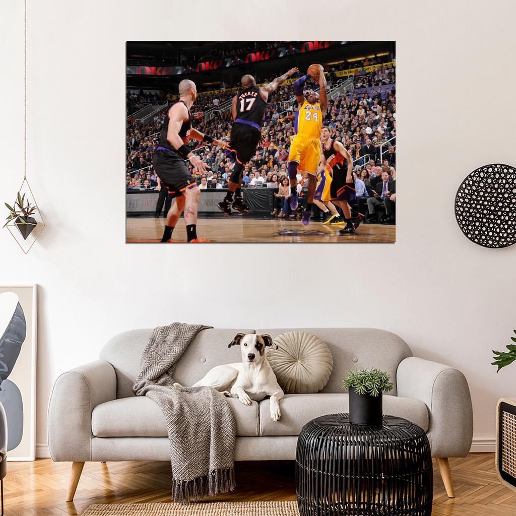 Black Mamba Fadeaway Los Angeles Basketball Sport Wall Art Print Poster