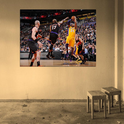 Black Mamba Fadeaway Los Angeles Basketball Sport Wall Art Print Poster