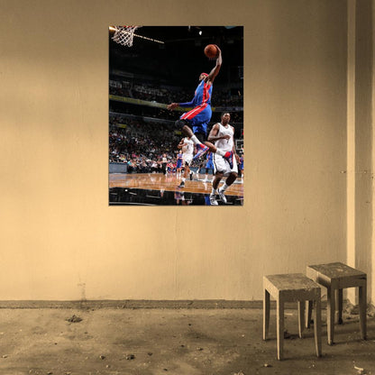 Josh Smith Slam Dunk Basketball Sport Wall Art Print Poster