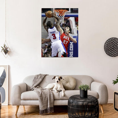 Rodney Stuckey Slam Dunk Basketball Sport Wall Art Print Poster