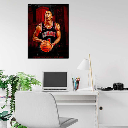 Derrick Rose MVP Art Basketball Sport Wall Art Print Poster