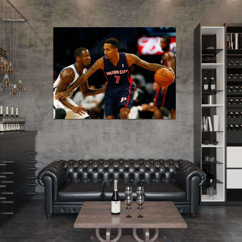 Brandon Jennings Motor City Basketball Sport Wall Art Print Poster