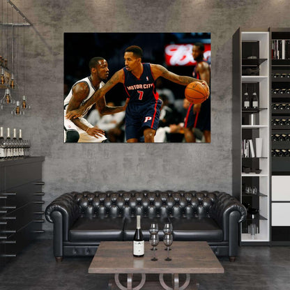Brandon Jennings Motor City Basketball Sport Wall Art Print Poster
