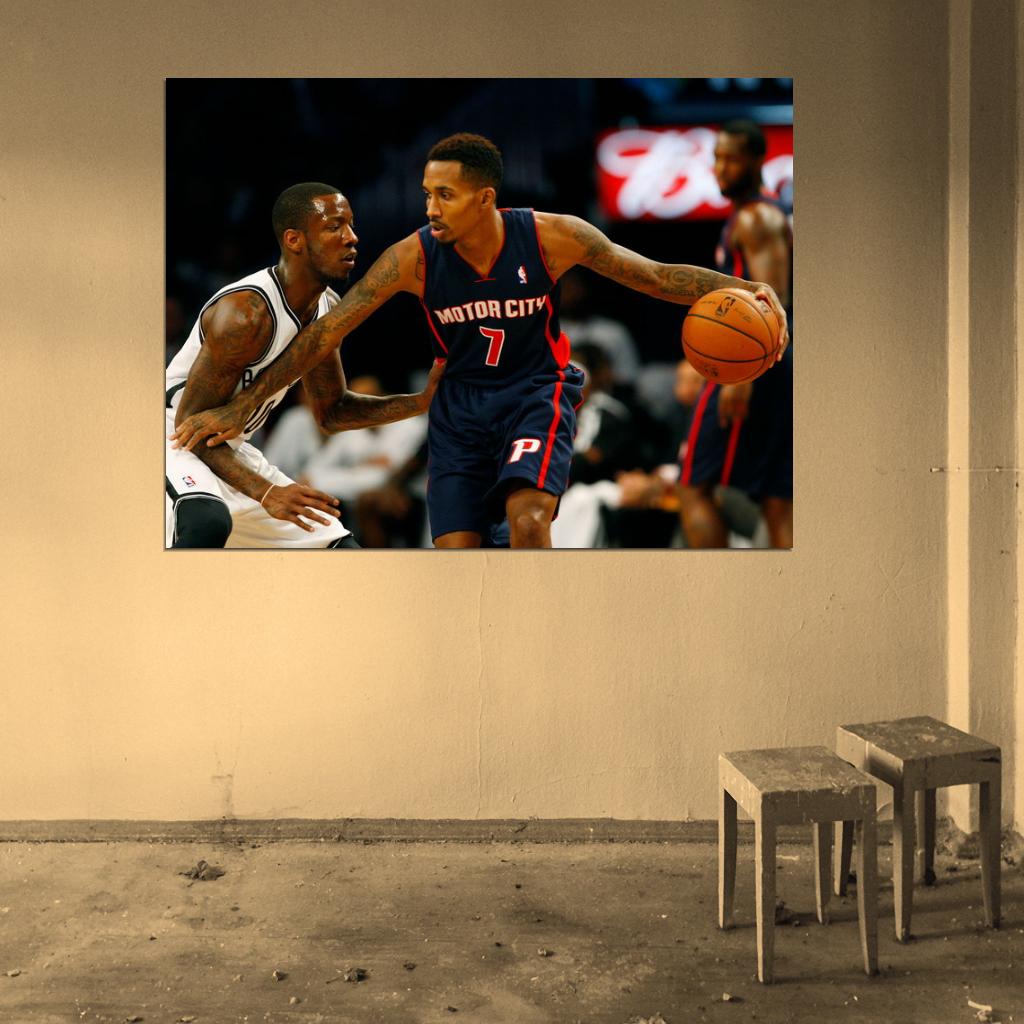 Brandon Jennings Motor City Basketball Sport Wall Art Print Poster