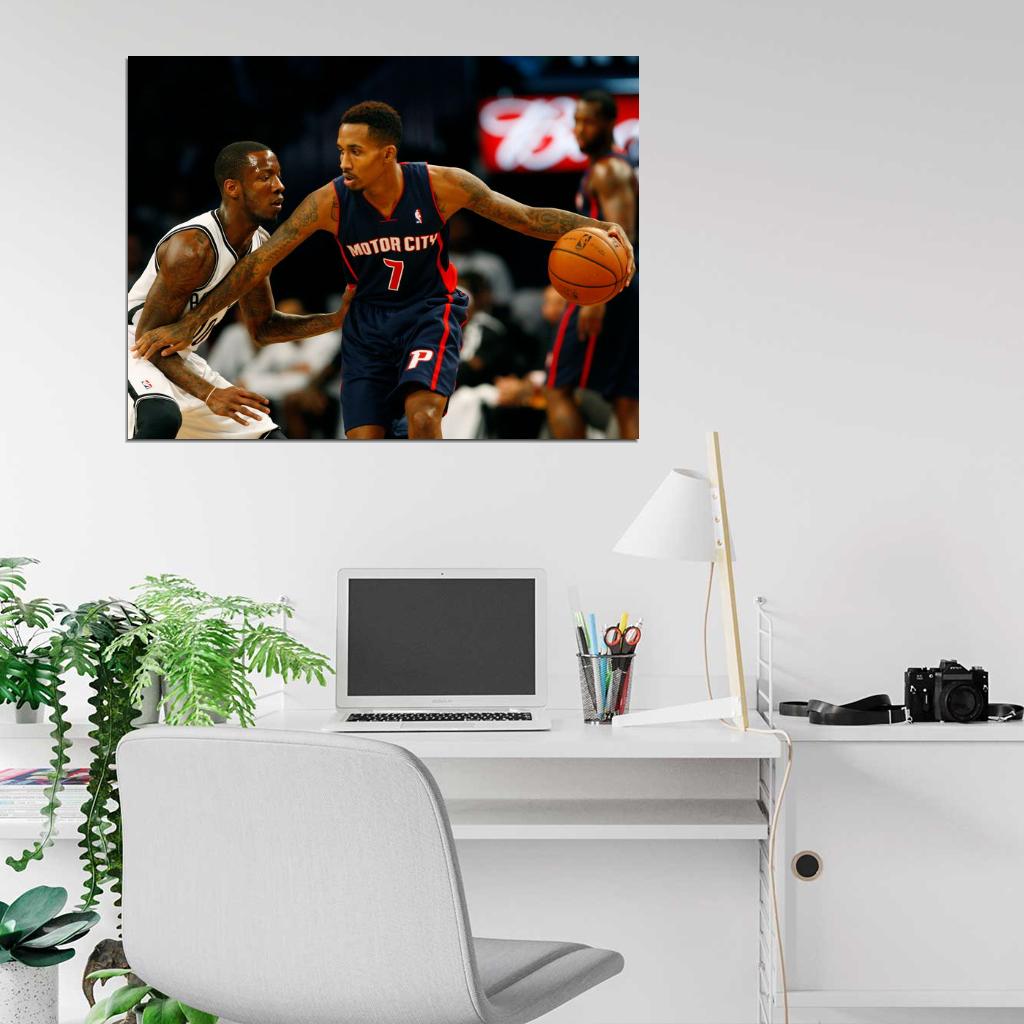 Brandon Jennings Motor City Basketball Sport Wall Art Print Poster
