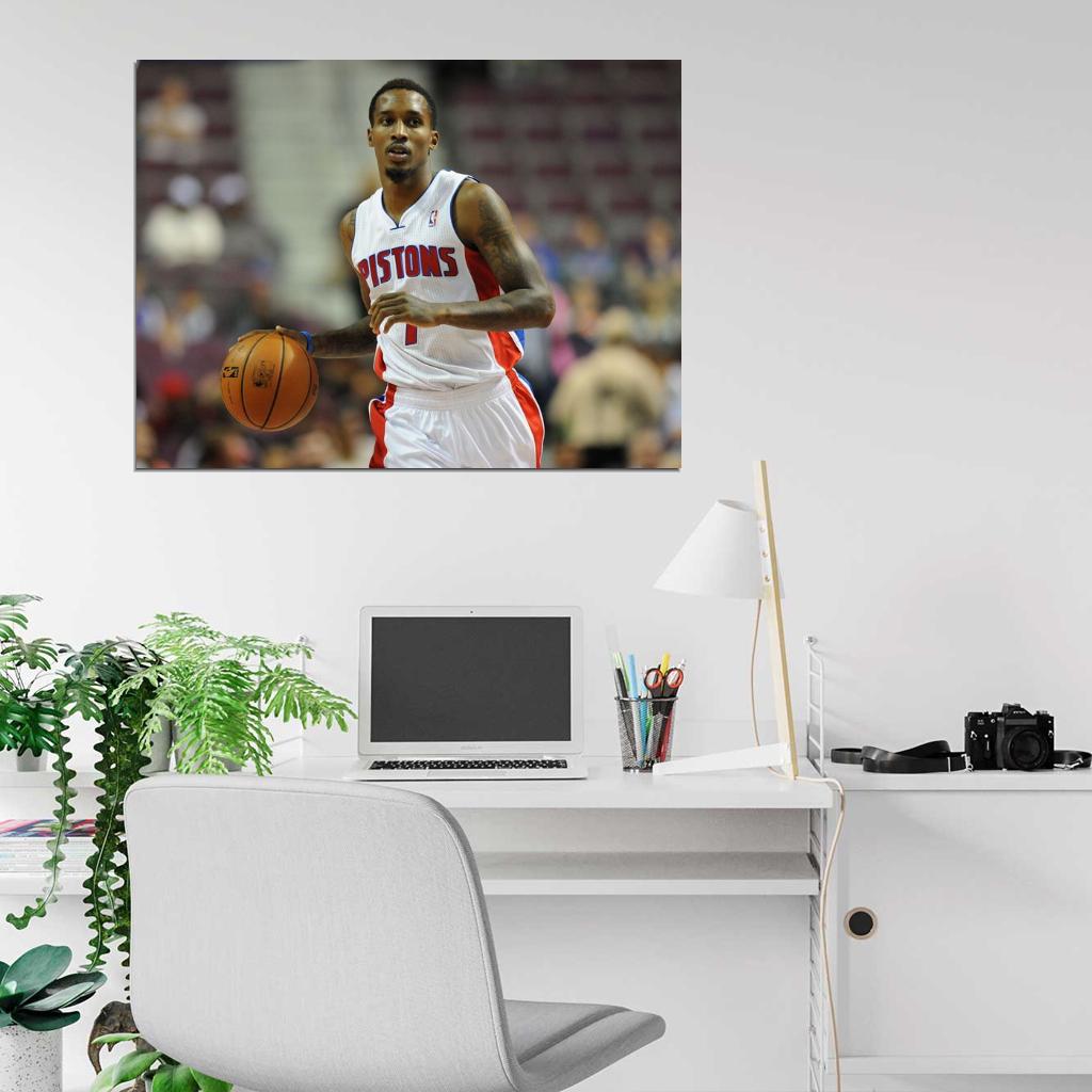 Brandon Jennings Dribbling Basketball Sport Wall Art Print Poster