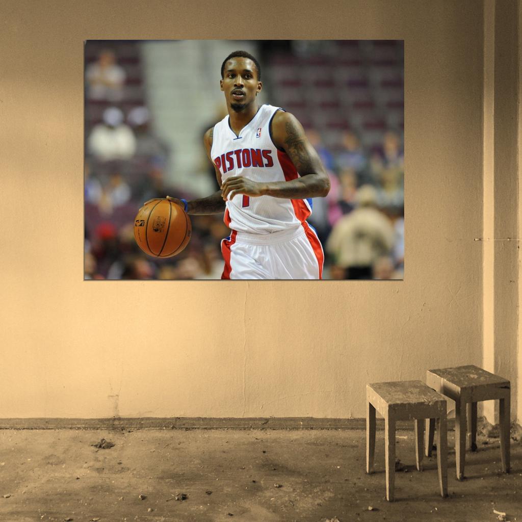 Brandon Jennings Dribbling Basketball Sport Wall Art Print Poster
