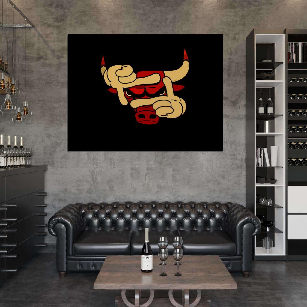 Logo Basketball Sport Wall Art Print Poster