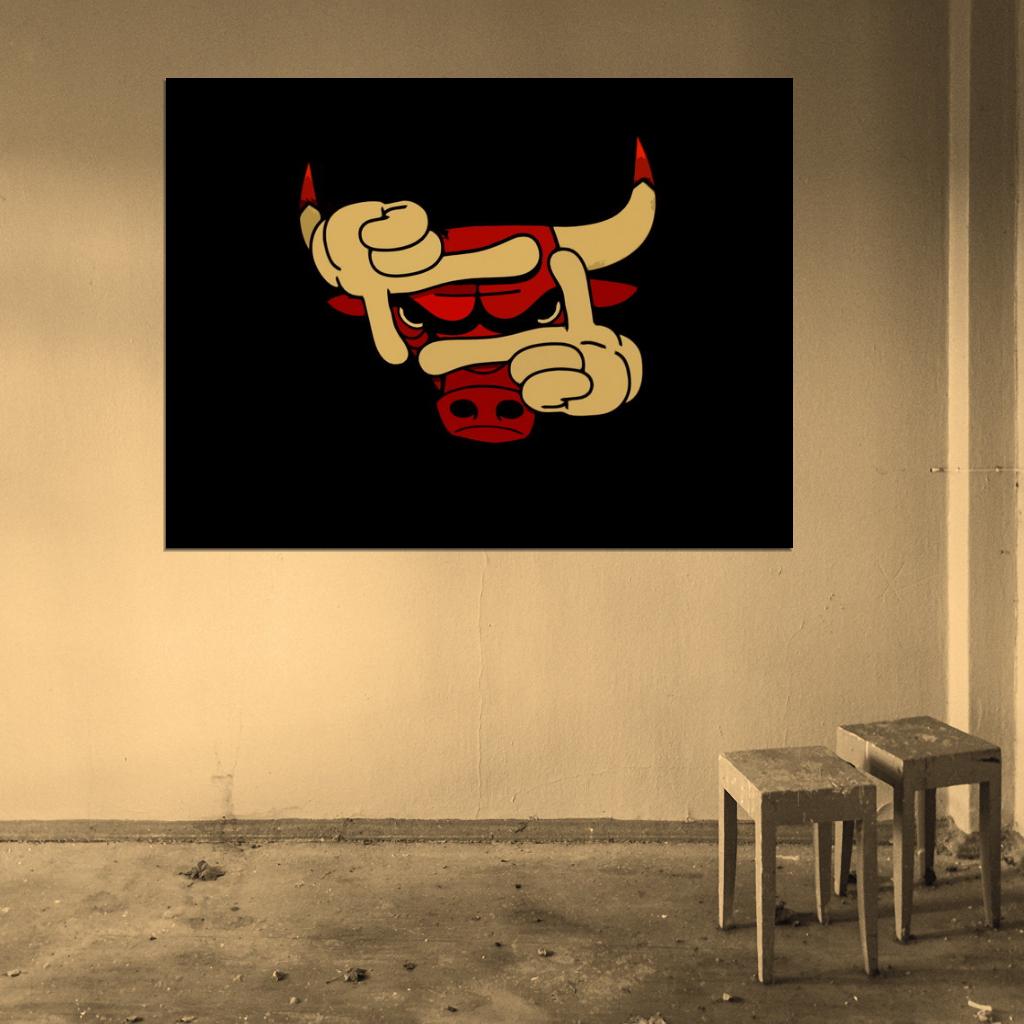 Logo Basketball Sport Wall Art Print Poster