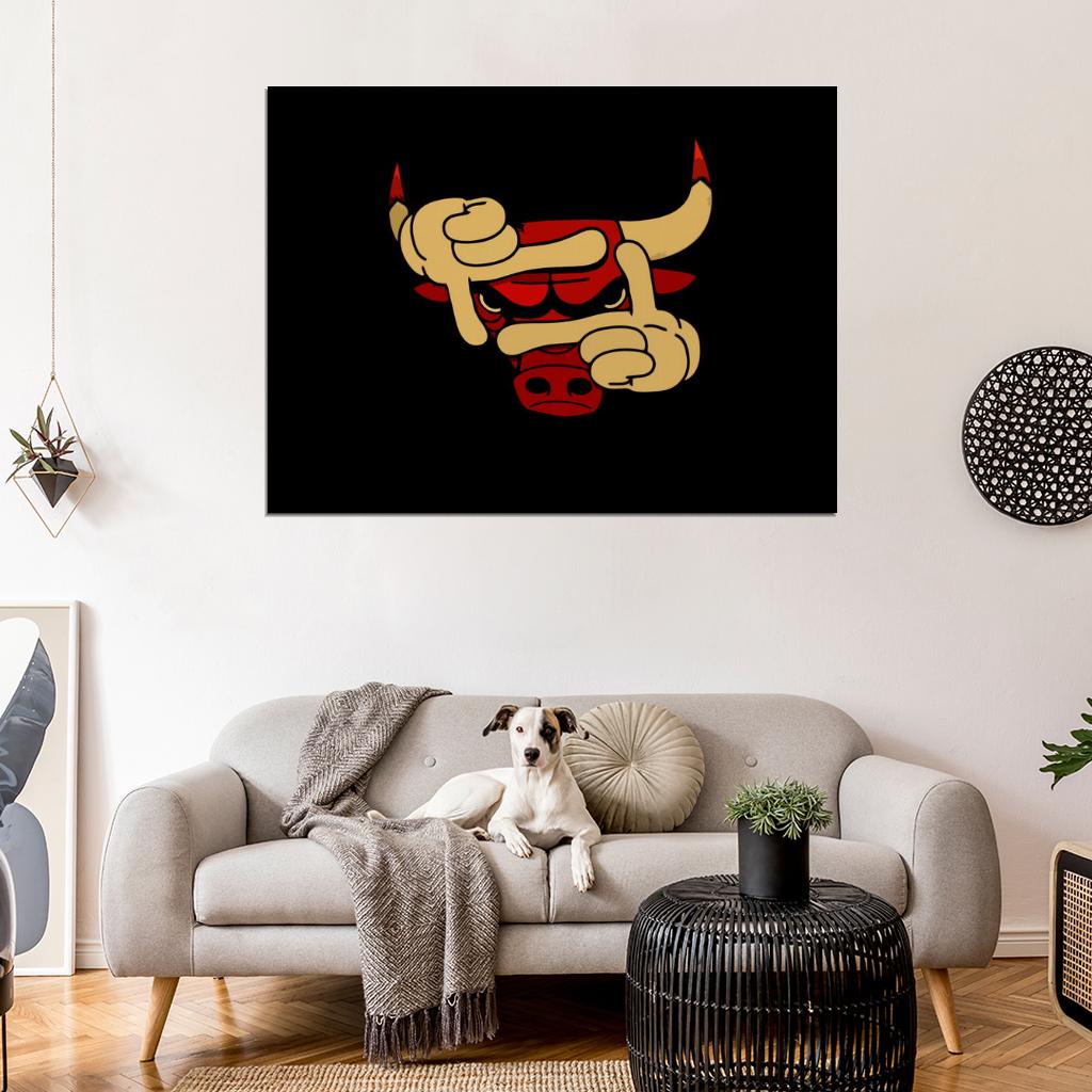 Logo Basketball Sport Wall Art Print Poster