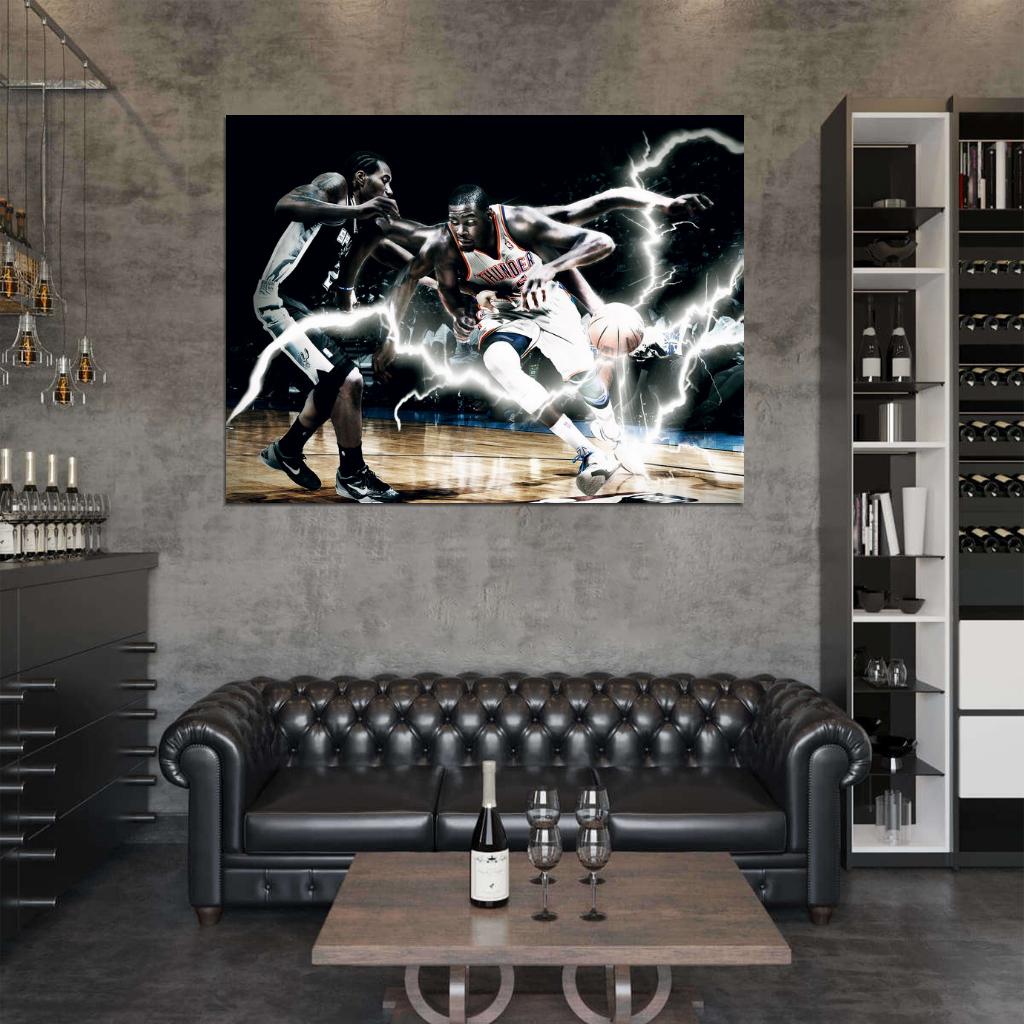 Kevin Durant Durantula Art Basketball Sport Wall Art Print Poster