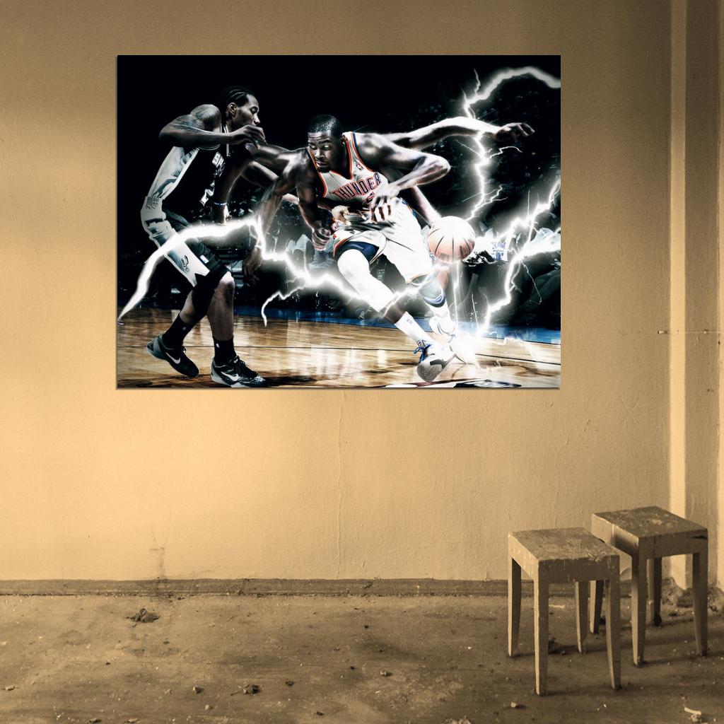 Kevin Durant Durantula Art Basketball Sport Wall Art Print Poster