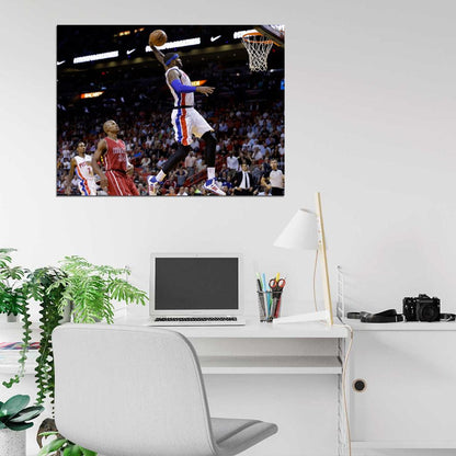 Josh Smith Slam Dunk Basketball Sport Wall Art Print Poster