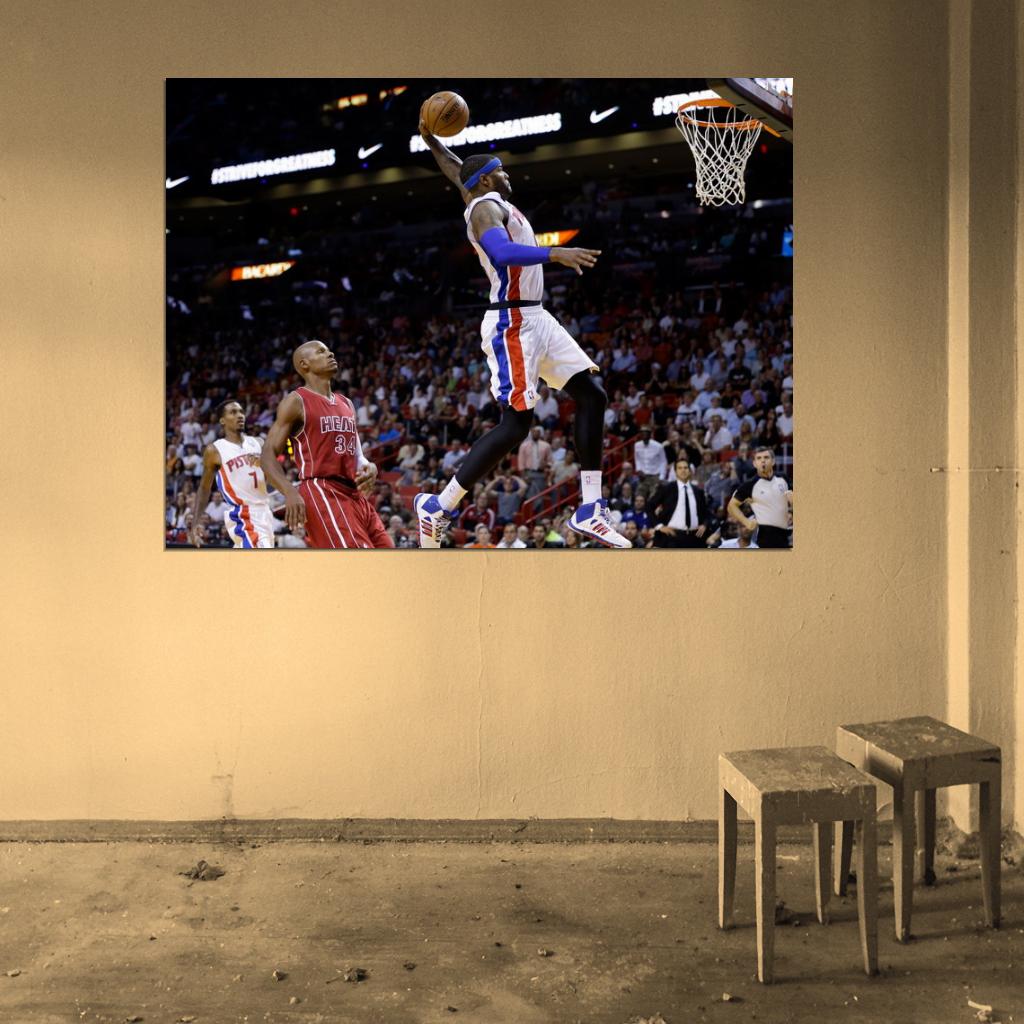 Josh Smith Slam Dunk Basketball Sport Wall Art Print Poster