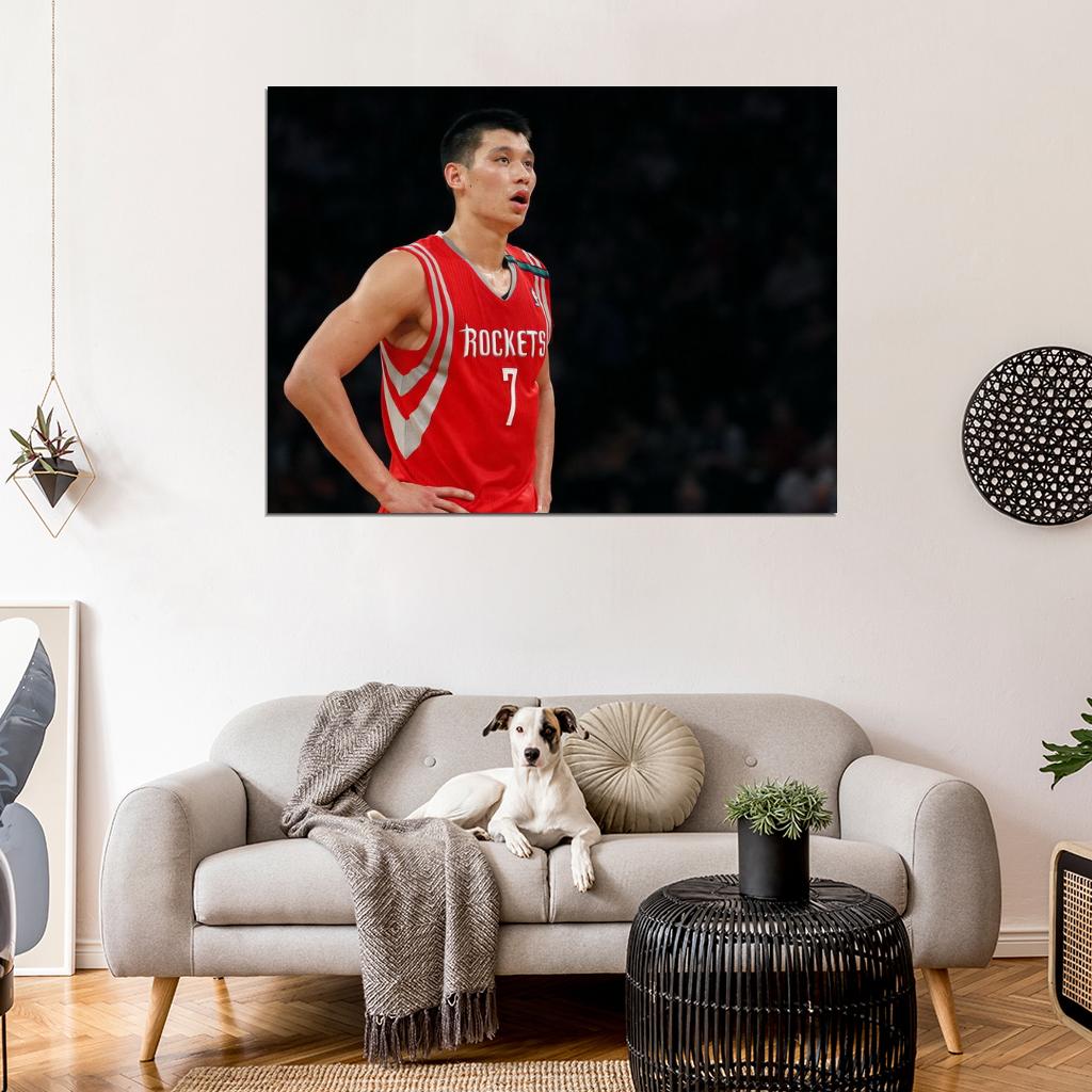 Jeremy Lin Jersey Basketball Sport Wall Art Print Poster