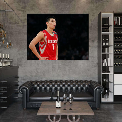 Jeremy Lin Jersey Basketball Sport Wall Art Print Poster
