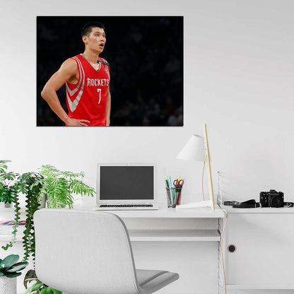 Jeremy Lin Jersey Basketball Sport Wall Art Print Poster