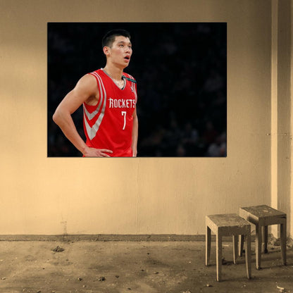 Jeremy Lin Jersey Basketball Sport Wall Art Print Poster