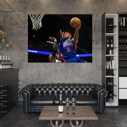 Josh Smith Layup Basketball Sport Wall Art Print Poster