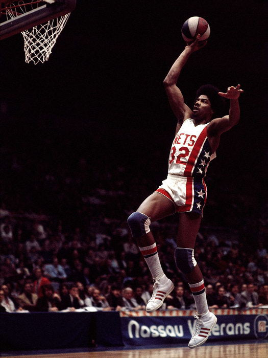 Julius Erving Dr J New York Nets Retro Vintage Basketball Sport Wall Art Print Poster
