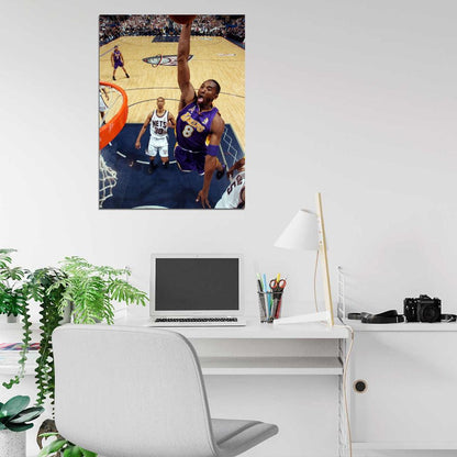 Black Mamba Slam Dunk Los Angeles Basketball Sport Wall Art Print Poster