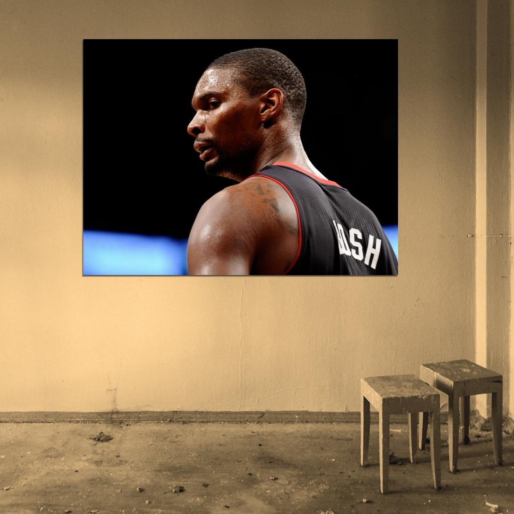 Chris Bosh Basketball Sport Wall Art Print Poster