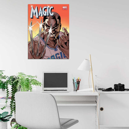 Dwight Howard Cool Magic Art Basketball Sport Wall Art Print Poster