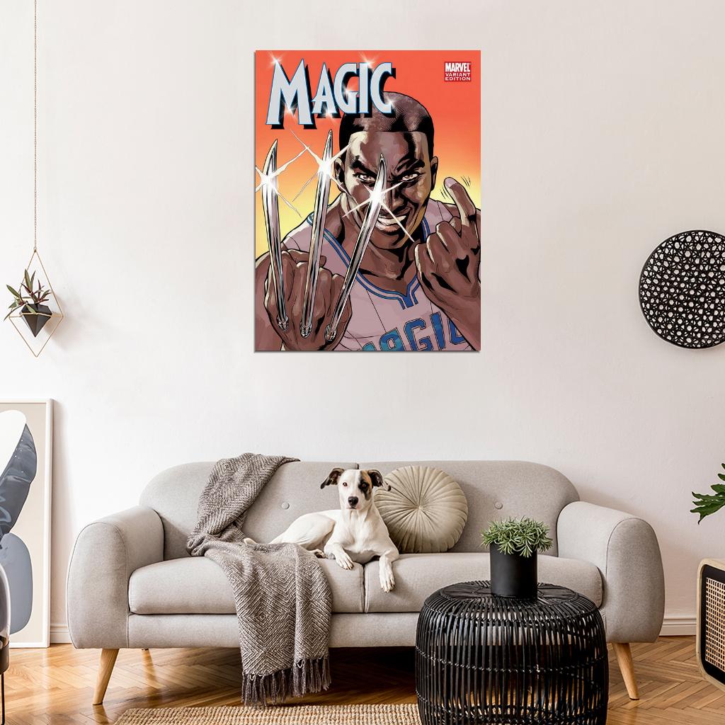 Dwight Howard Cool Magic Art Basketball Sport Wall Art Print Poster