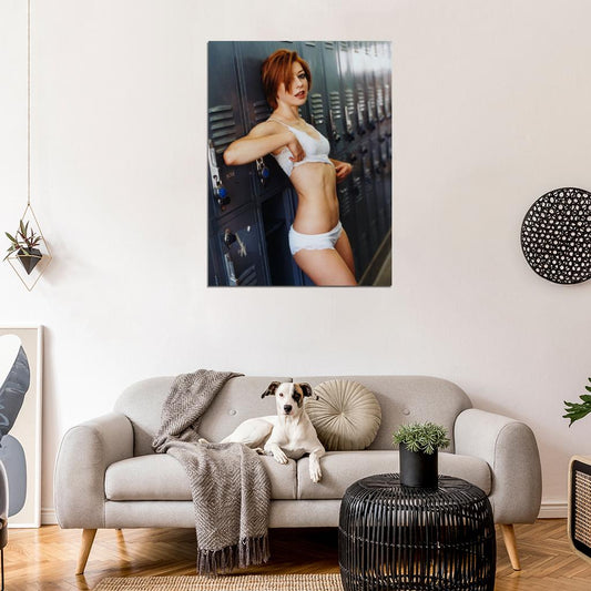 Alyson Hannigan Hot Underwear Sexy Babe Woman Actress Wall Art Print Poster