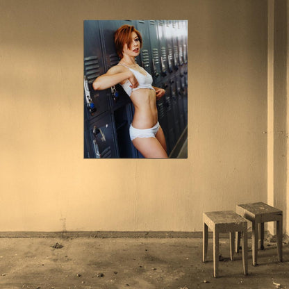 Alyson Hannigan Hot Underwear Sexy Babe Woman Actress Wall Art Print Poster