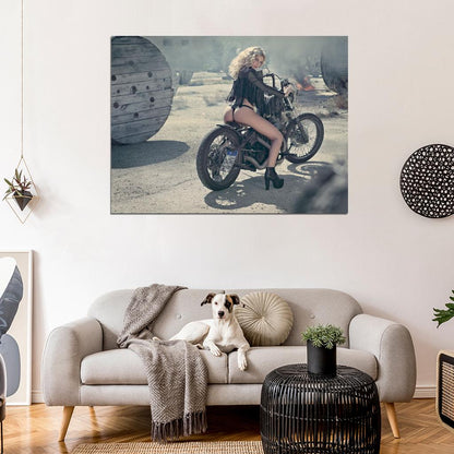 Leonie Hagmeyer-Reyinger Butt Hot Sexy Babe Woman Bike Miss Tuning Wall Art Print Poster
