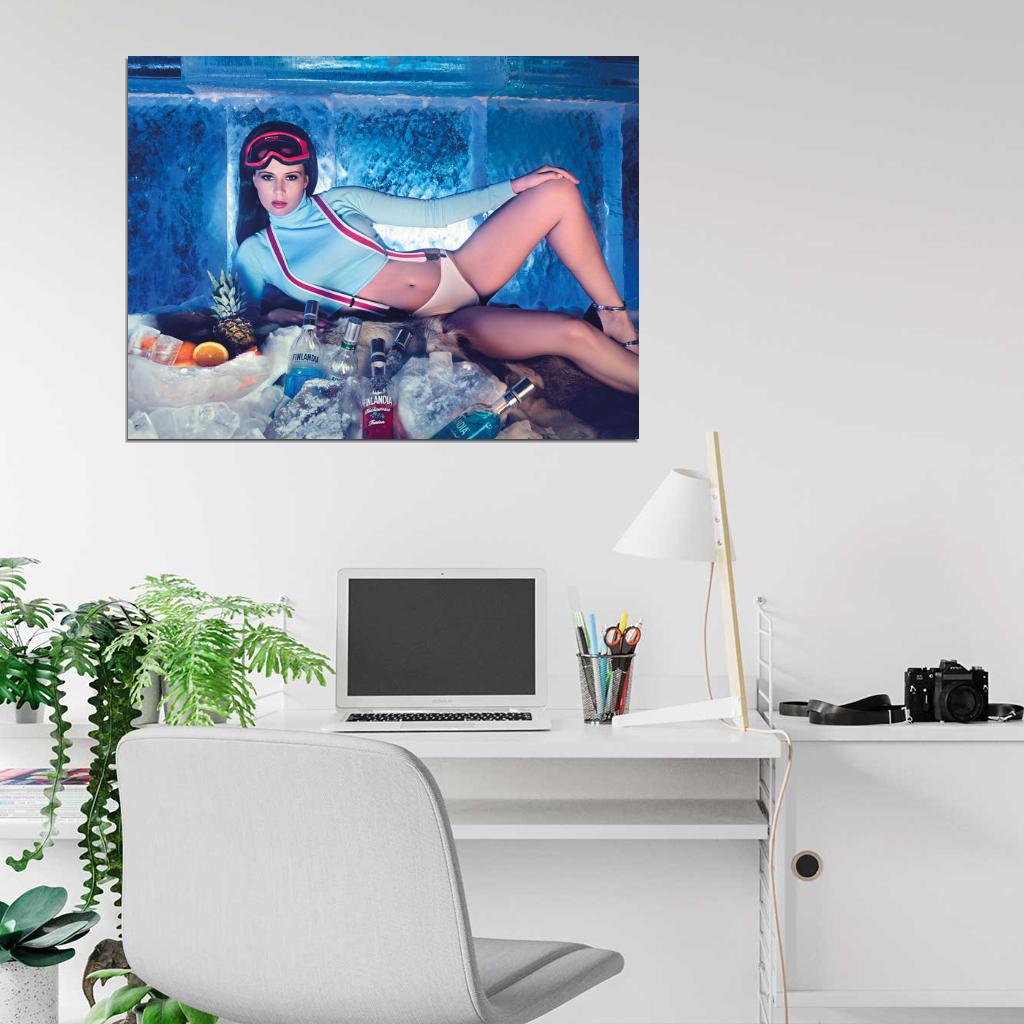 Ice Hot Sexy Babe Woman Car Miss Tuning Wall Art Print Poster