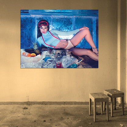 Ice Hot Sexy Babe Woman Car Miss Tuning Wall Art Print Poster