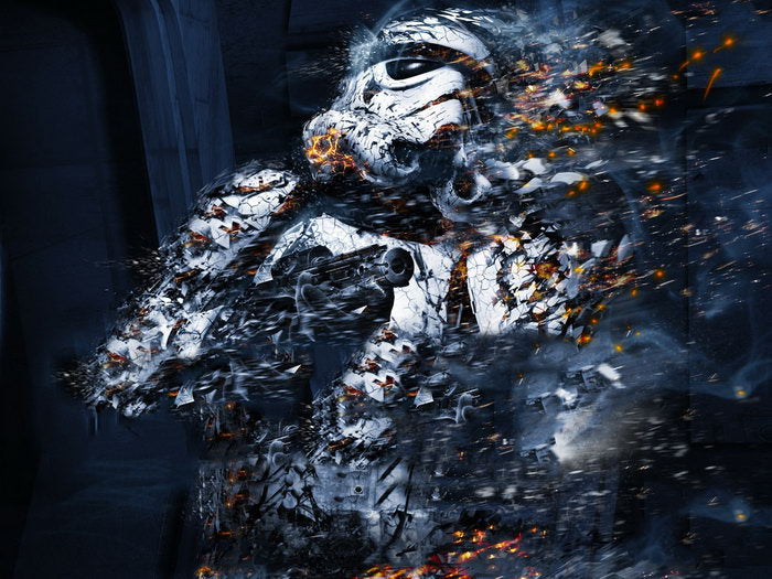 Stormtrooper Blast Star Wars Art Wall Art Print Poster