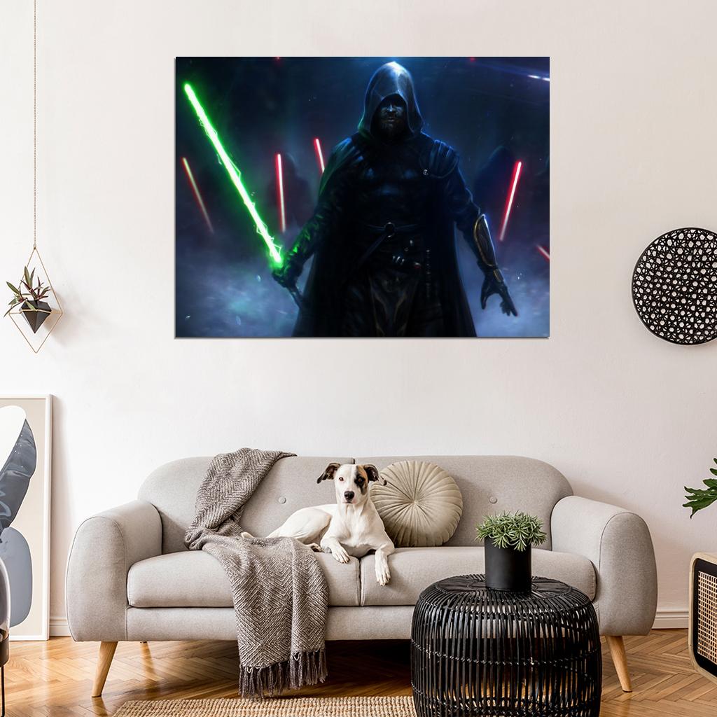 Jedi Sith Lightsaber Force Star Wars Art Wall Art Print Poster