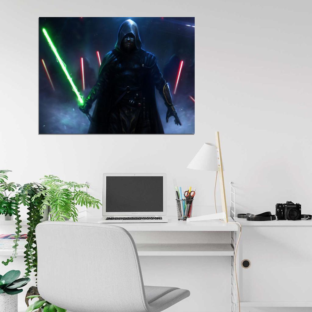 Jedi Sith Lightsaber Force Star Wars Art Wall Art Print Poster