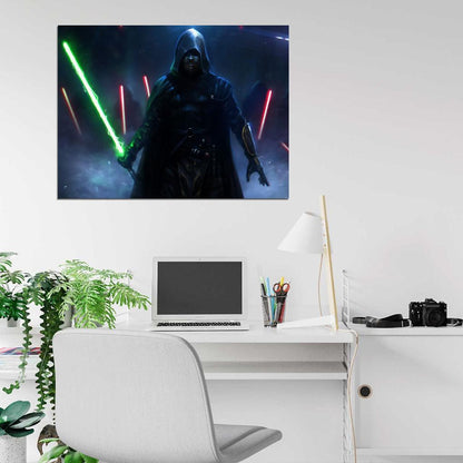 Jedi Sith Lightsaber Force Star Wars Art Wall Art Print Poster