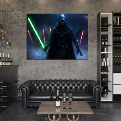 Jedi Sith Lightsaber Force Star Wars Art Wall Art Print Poster